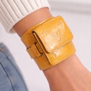 Louis Vuitton Lafayette Street Yellow Vernis Pouch Bracelet